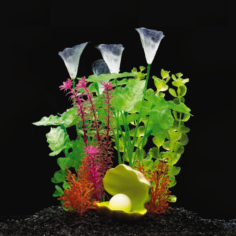GloFish Fluorescent Plant, Blue Small, Aquarium DÃ©cor, Fluoresces Under Blue LEDs - Image 4